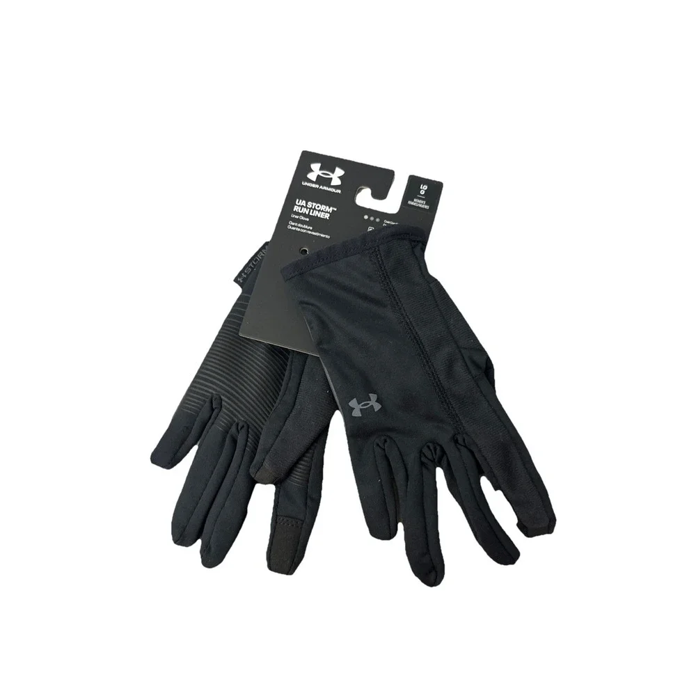 Under Armour Women's Storm Run Liner gloves Touchscreen Compatible size L Black‎